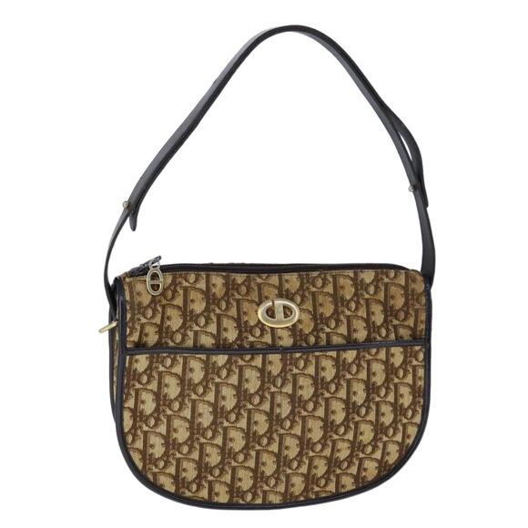 DIOR Trotter Canvas Shoulder Bag Brown - Picture 1 of 16
